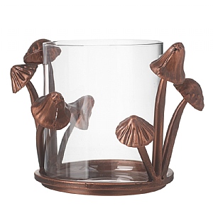 Metal Toadstool Candle Holder (13cm)