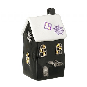 Black House Tealight Holder (12cm)