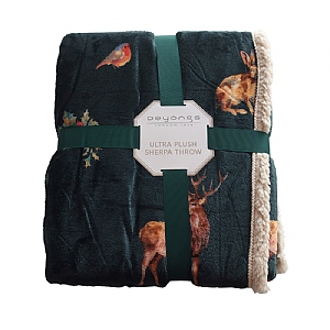 Deyongs Sherpa Throw Woodland (140x180cm)