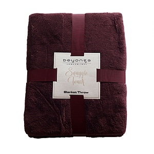 Deyongs Snuggle Touch Throw – Wine (140x180cm)