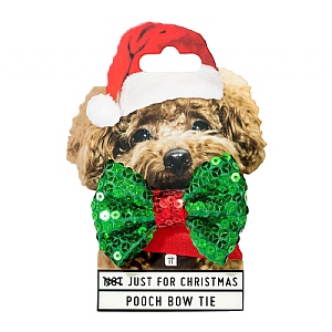 Talking Tables Christmas Entertaiment Pooch Bow Tie with Velcro Fastening (Small/Medium)