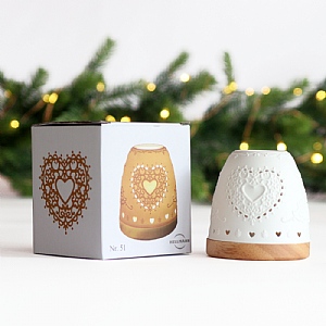 Mini Igloo Tealight Holder - Heart (No.51)