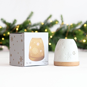 Mini Igloo Tealight Holder - Snowflake (No.316)