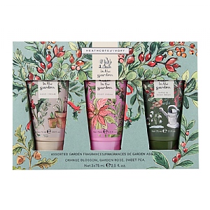 Heathcote & Ivory In The Garden Christmas Body Care Set (3 x 75ml)