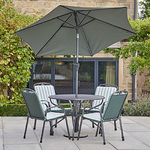 Pacific Lifestyle Savoy 4 Seat Round Dining Set