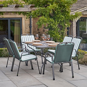 Pacific Lifestyle Savoy 6 Seat Rectangular Dining Set