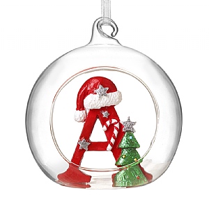 Glass Bauble - A (8cm)