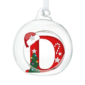 Glass Bauble - D (8cm)