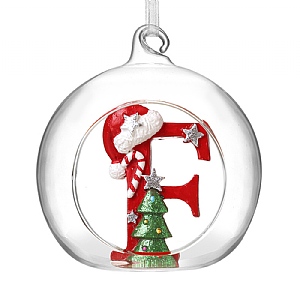 Glass Bauble - F (8cm)