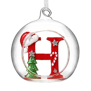 Glass Bauble - H (8cm)