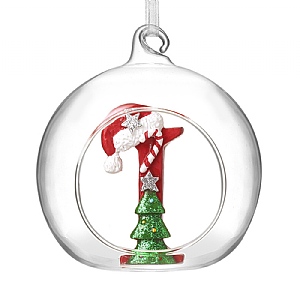 Glass Bauble - I (8cm)