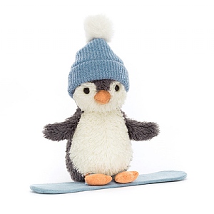 Jellycat Peanut Penguin Snowboarding Small (12cm x 18cm x 4cm)