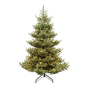 7ft Pre-Lit Iowa Narrow Artificial Christmas Tree