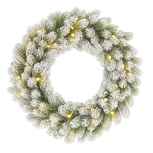 Frosted Premium Prelit Nagoya Wreath