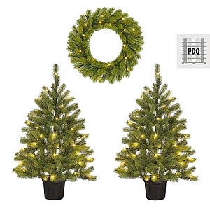 Pre-lit Nagoya Front Door Set