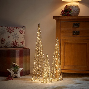 Three Kings GoldTwist Set of 3 Treebelisk