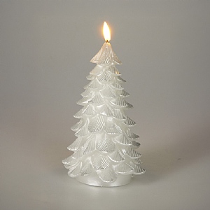 LED Tree Candle - Silver