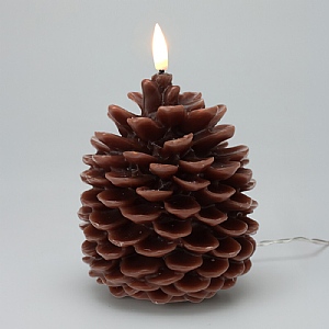 LED Pine Cone Candle (Large)