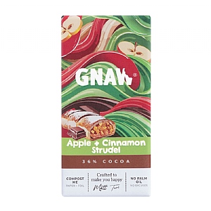 GNAW Apple & Cinnamon Strudel Bar 36% Coca (80g)