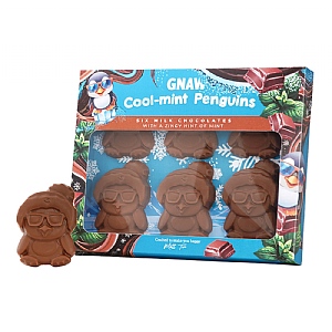 GNAW Cool-Mint Penguin Gift Set 6 Milk Chocolates (180g)