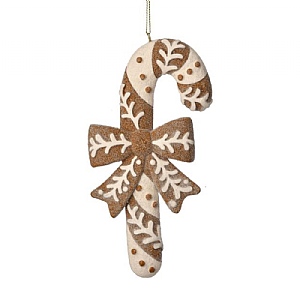 Resin Candy Cane Hanging Decoration (15cm)