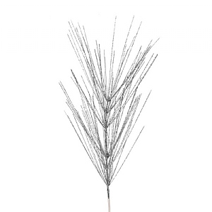 Giant Glitter/Mica Pine Spray - Silver (91cm)
