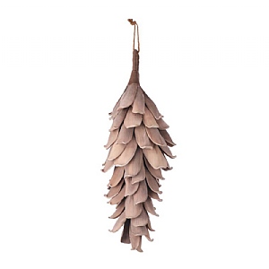 Foam Pinecone Hanging Decoration - Brown (53cm)