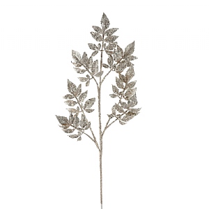 Glitter Leaf Spray - Champagne (71cm)