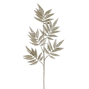 Glitter Leaf Spray - Champagne (78cm)