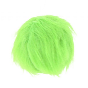 Fur Ball Hanging Decoration - Green (10cm)