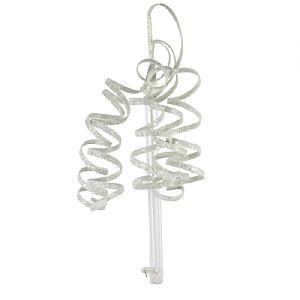 Glitter Ribbon Spray - White (60cm)