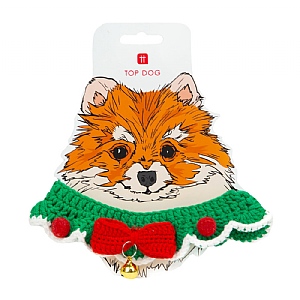 Talking Tables Botanical Pet Crochet Dog Collar with Velcro Fastening (Small/Medium)