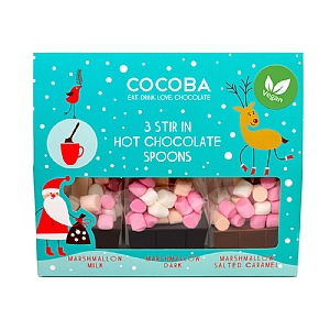 Cocoba Vegan Hot Chocolate Spoons Gift Set