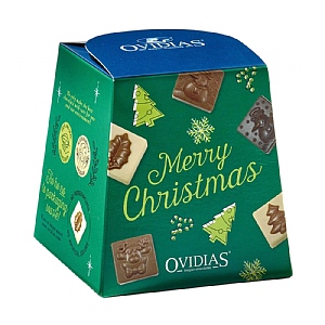 Ovidias Merry Christmas Chocolate Gift Box (200g)