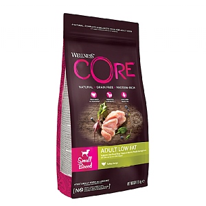 Wellness CORE® Small Breed Adult Dry Dog Food Low Fat - Turkey  Recipe (1.5kg)