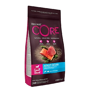 Wellness CORE® Small Breed Adult Dry Dog Food Ocean - Salmon with Tuna (1.5kg)