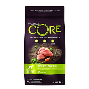 Wellness CORE® Adult Dry Dog Food Low Fat - Turkey (1.8kg)