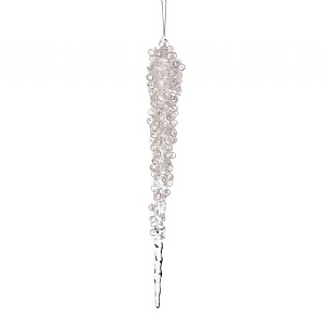 Iced Acrylic Icicle Hanging Decoration (28cm)