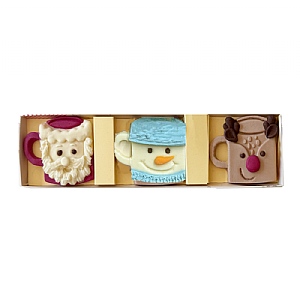 Choc On Choc 3 Xmas Choc Mugs (80g)