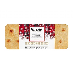 Walker's Festive Shortbread Fingers Tin (250g)
