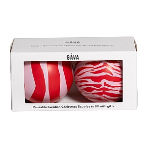 Gava Gifting Chocolate Truffle Filled Bauble Duo Lucia & Julia (2 x 115g)