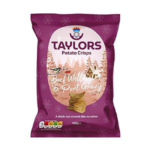 Taylors Snacks Beef Wellington & Port Gravy Crisps (150g)