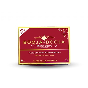 Booja Booja Dairy Free Winter Special Hazelnut Crunch & Cherry Bakewell Truffles (92g)
