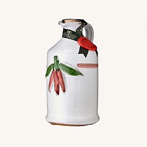 Chilli Pepper Extra Virgin Olive Oil Ceramic Bottle (250ml)