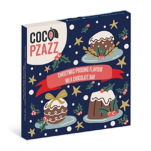 White Flamingo Christmas Pudding Bar (80g)