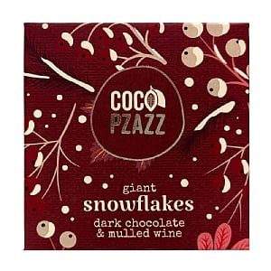 Dark Chocolate & Mulled Wine Giant Snowflakes (96g)