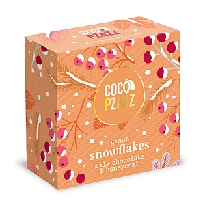 Milk Chocolate & Honeycomb Giant Snowflakes (96g)