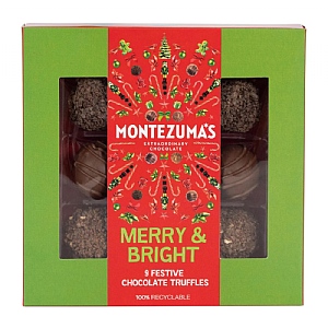 Montezuma's Merry & Bright 9 festive flavoured Truffle Collection (110g)