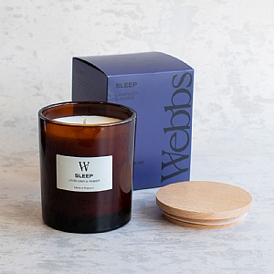 Webbs 'Sleep' Scented Candle (Lavender & Amber)