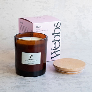 Webbs 'Heal' Scented Candle (Rose & Frankincense)